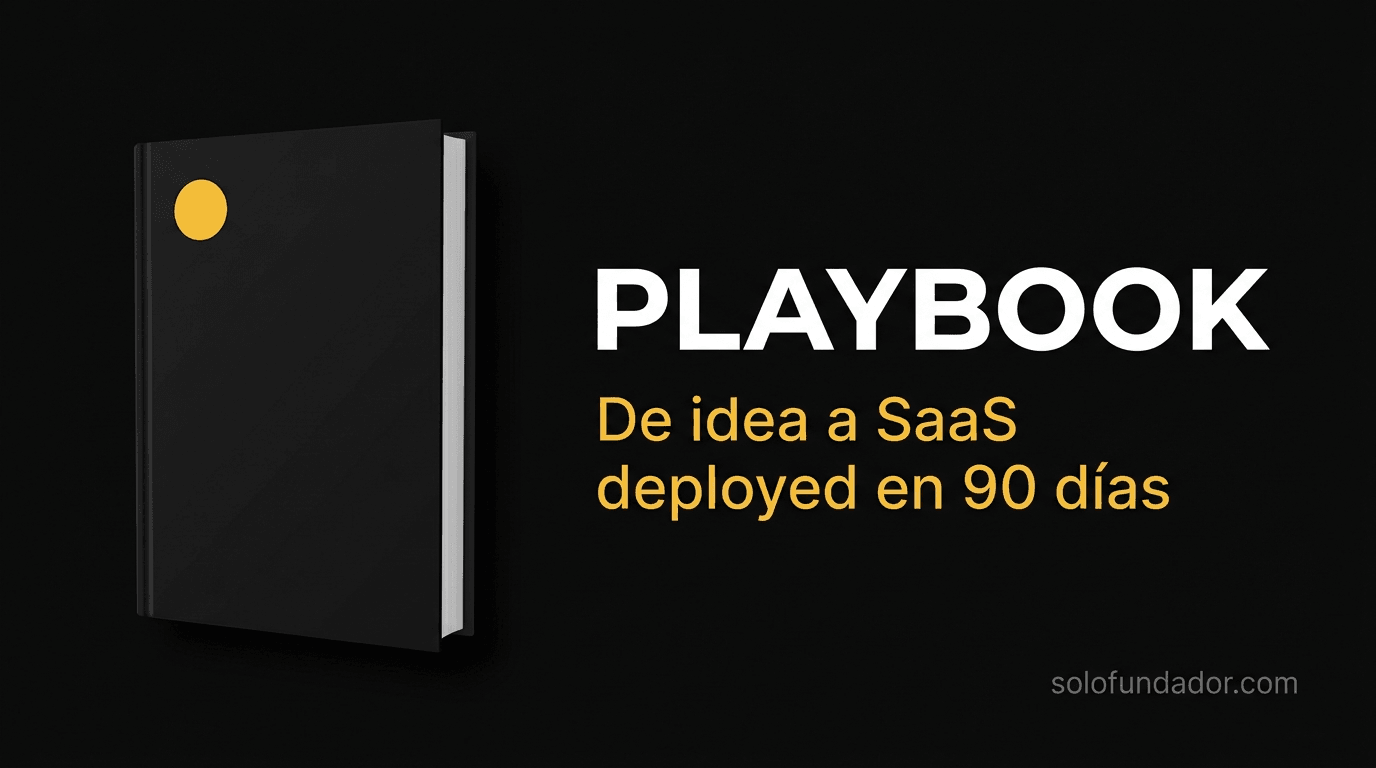 Portada del Playbook: de idea a SaaS deployed en 90 días